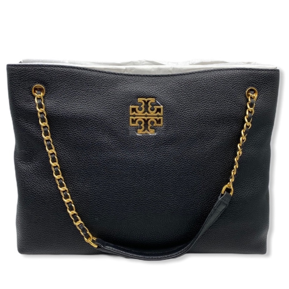 Tory Burch Triple Compartment Black Leather Purse - Picture 4 of 15